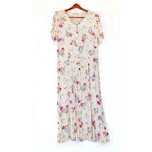 Large Floral French Influenced Dress